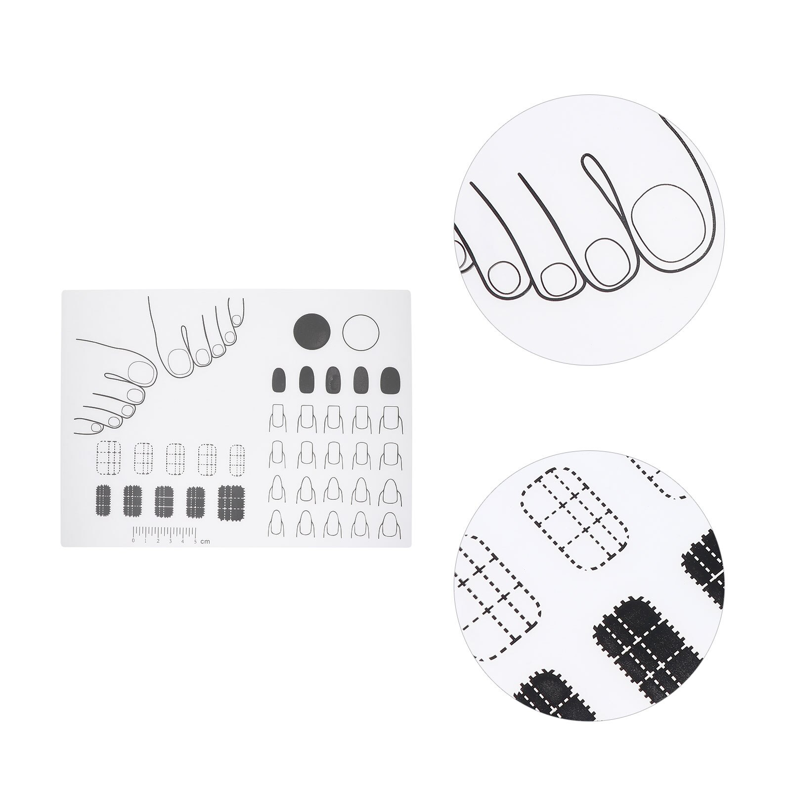 Tapis de pratique de manucure en acrylique, feuille de formation en Nail Art, outil de bricolage