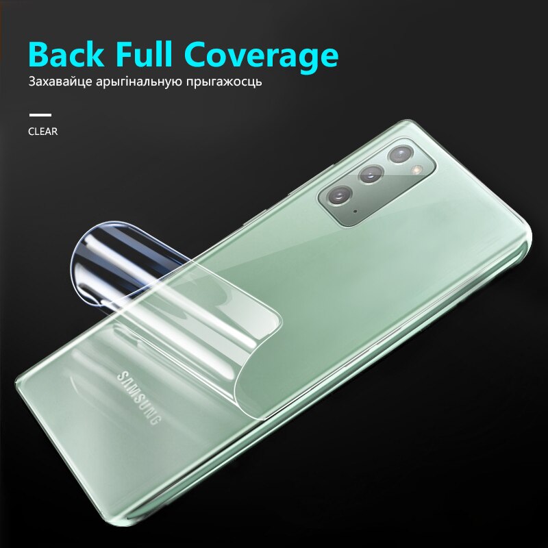 Front Back Hydrogel Film Voor Samsung Galaxy Note 20 Ultra Screen Protector Voor Samsung Note 20 Ultra 20 Niet 20 ultra Glas Film