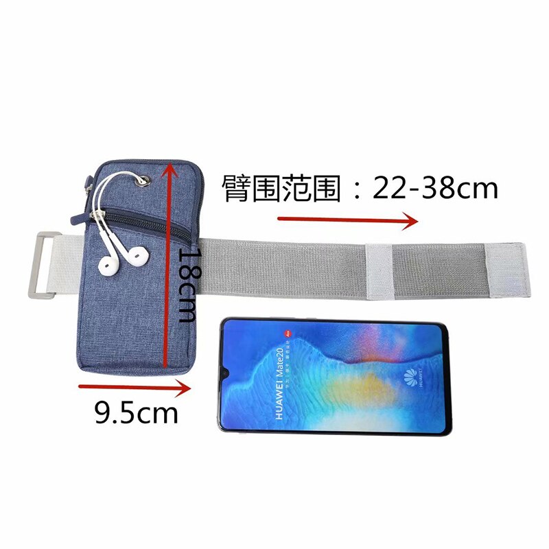 Universal mobile phone sport pouch case,Smartphone arm bag canvas case shockproof for samsung for Huawei for iphone bag fundas