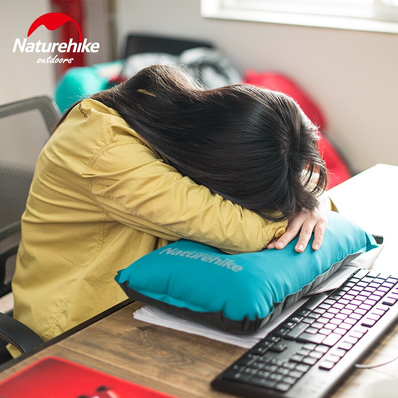 Naturehike Camping Kussen Lucht Kussen Ultralight Draagbare Opblaasbaar Kussen Hoofdsteun Kussen Vliegtuig Nekkussen Reizen Kussens