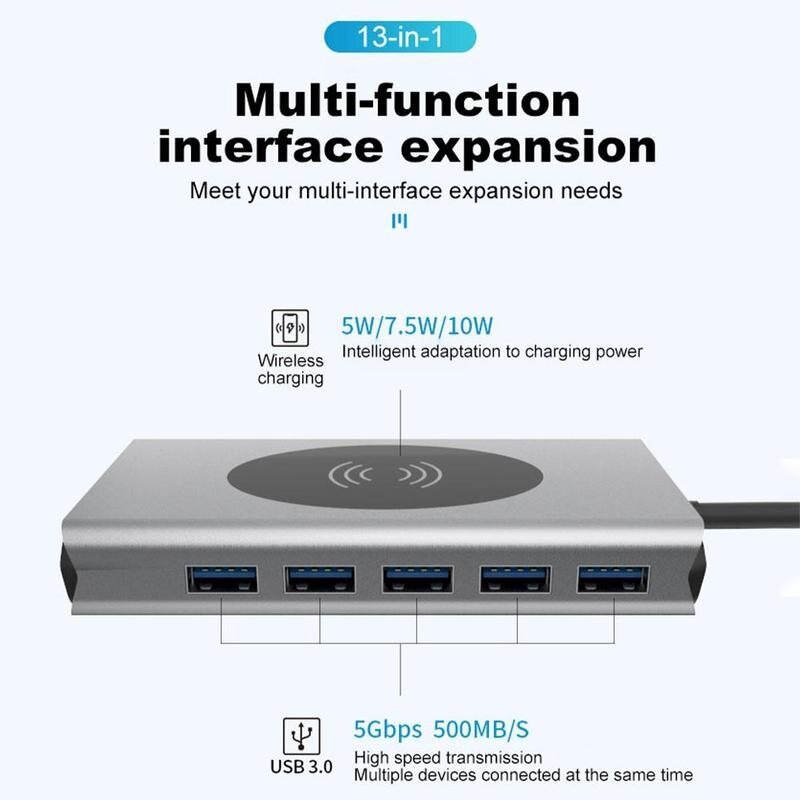 Tipo c hub usb 3.1 tipo-c hdmi docking station portátil tf pd hdmi carregador interruptor hdmi estação leitor sd sem fio docking i1a1