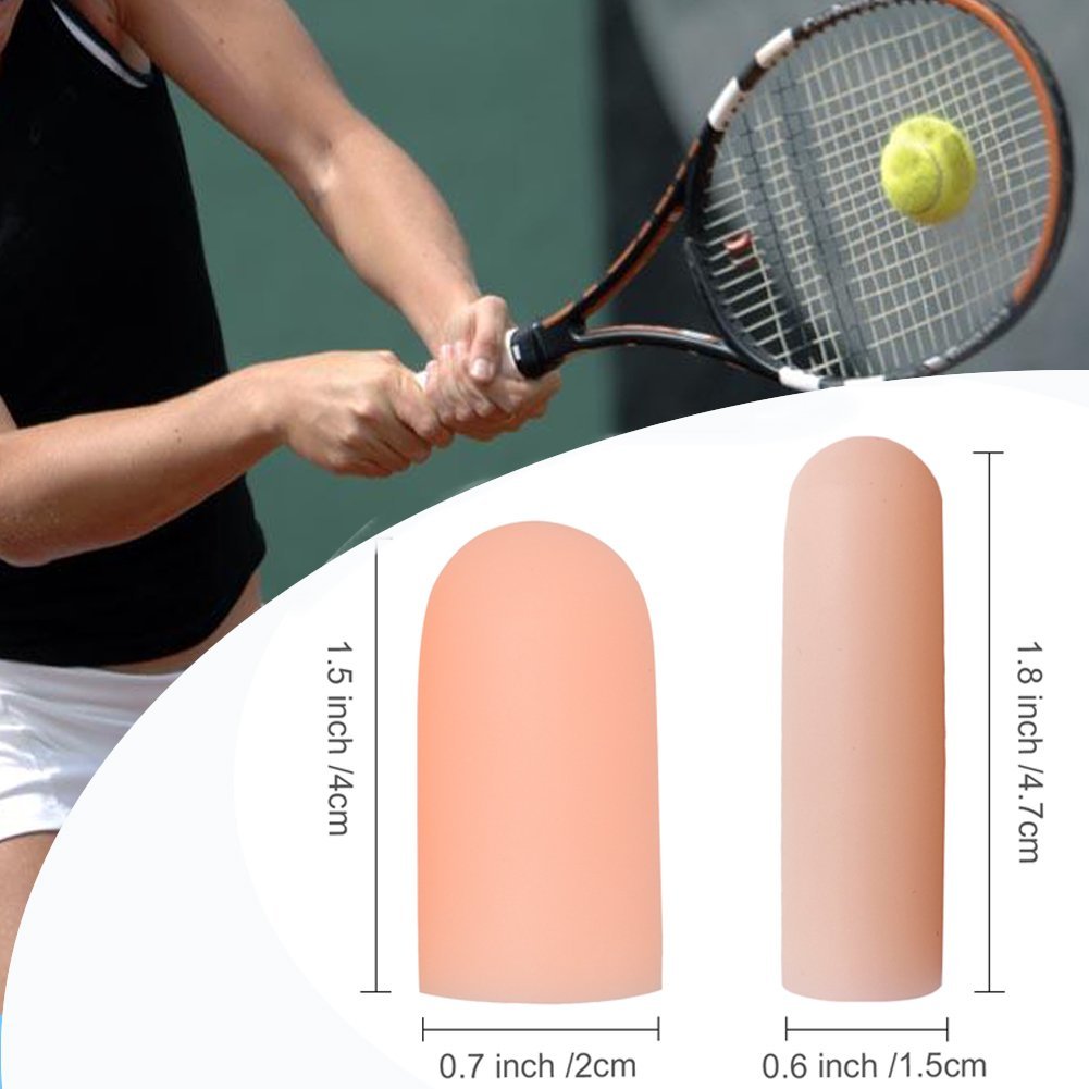 Protector de dedos de silicona para manos, protección de callos agrietados, separador de dedos, ampollas de maíz, herramienta antifricción, 10 Uds./5 pares