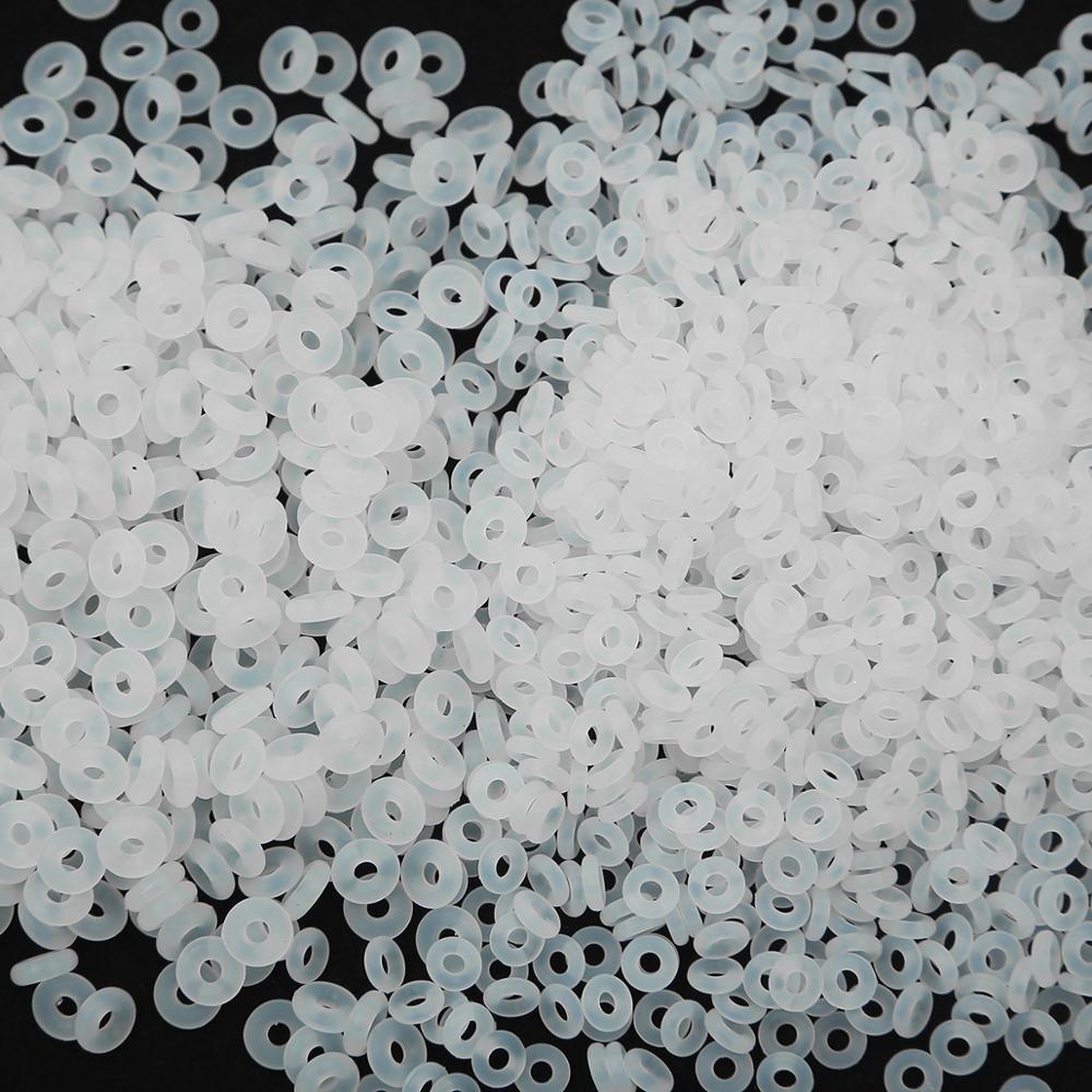 25 sztuk/partia biały gumowy klip Charms bezpieczeństwa korek silikonowy Spacer koralik pasuje otwór 2mm oryginalny grzywny uroku bransoletki i naszyjniki