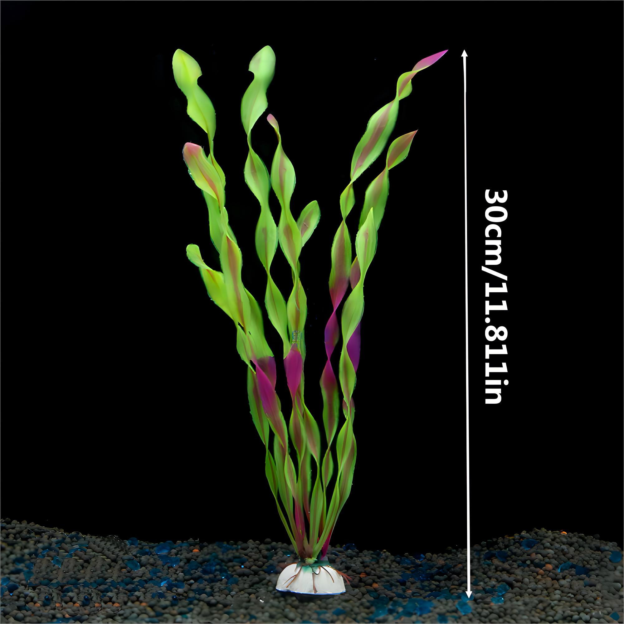 1 Pc Kunststoff Aquarium Künstliche Wasserpflanze Dekoration Simulierte Algen Wasserpflanze 3 Farben Unterwasser Pflanze Dekoration: Schwarz