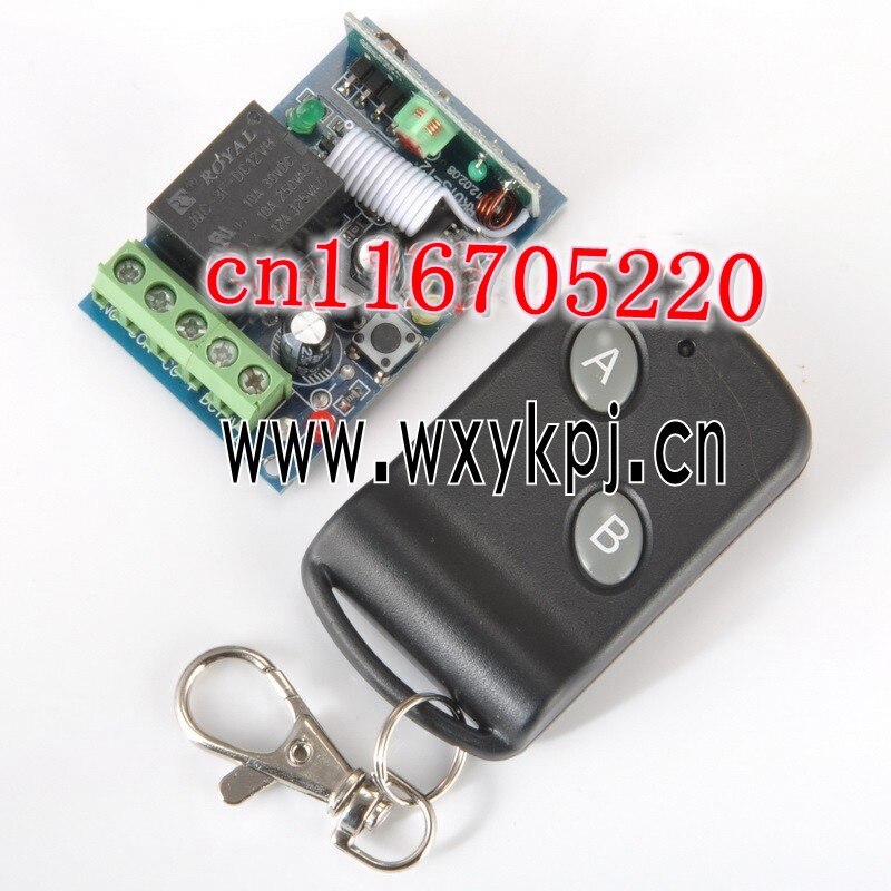 Toggle Latched Momentary RF Wireless Remote Switch Control 12 V 1 Kanal 1 Relais Receiver & Transmitter Learning code