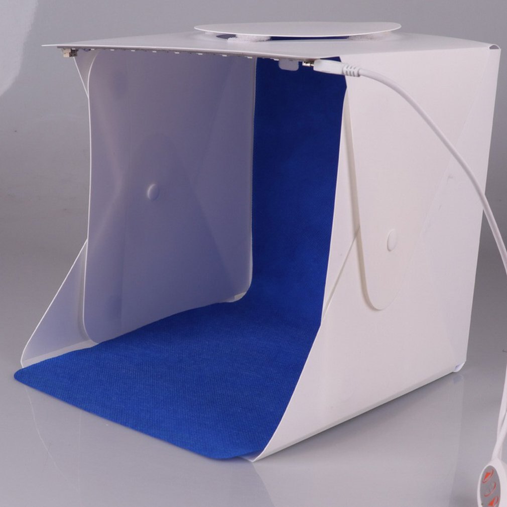 Illuminazione A LED Evidenziare Fotografia Portatile Photography Studio Fotografico Mini Studio Fotografico Estudio Photobox con 2 Sfondi per Foto Della Fotocamera