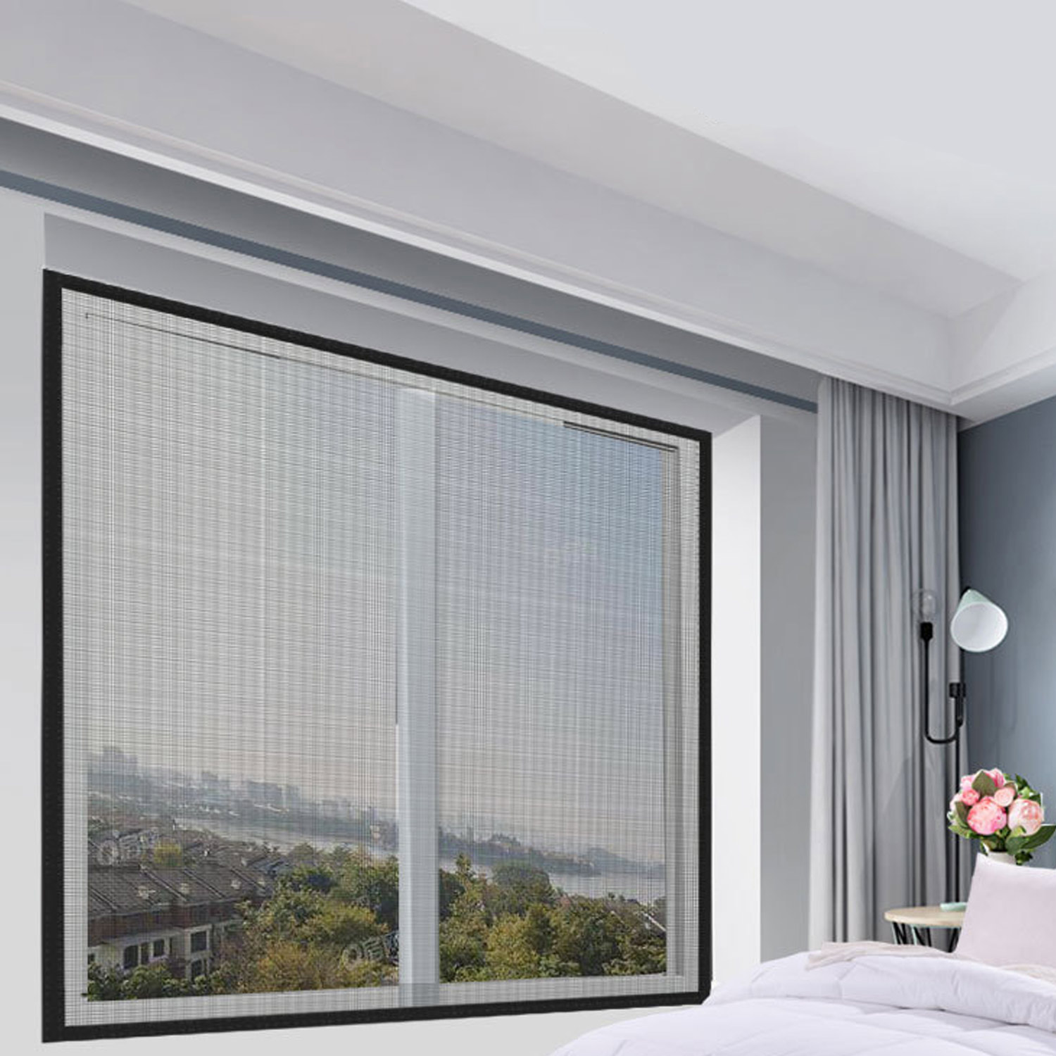 Anti Fly Mosquito Insect Venster Scherm Netto Gordijn Mesh Bug Netting Deur Voor Thuis Keuken Window Room Gordijn Protector
