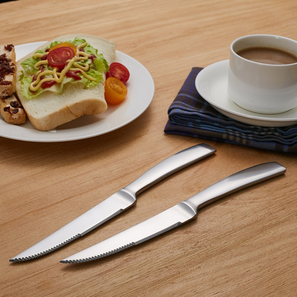 Roestvrij Staal Diner Cutter Steak Cutter Professionele Gekarteld Steak Messen Voor Multipurpose Hnad Gereedschap E2S