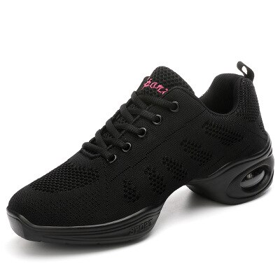 Buty do tańca kobieta panie nowoczesna miękka podeszwa Jazz Sneakers Mesh oddychająca lekka kobieta taniec Fitness buty sportowe: cl 918 Black / 41