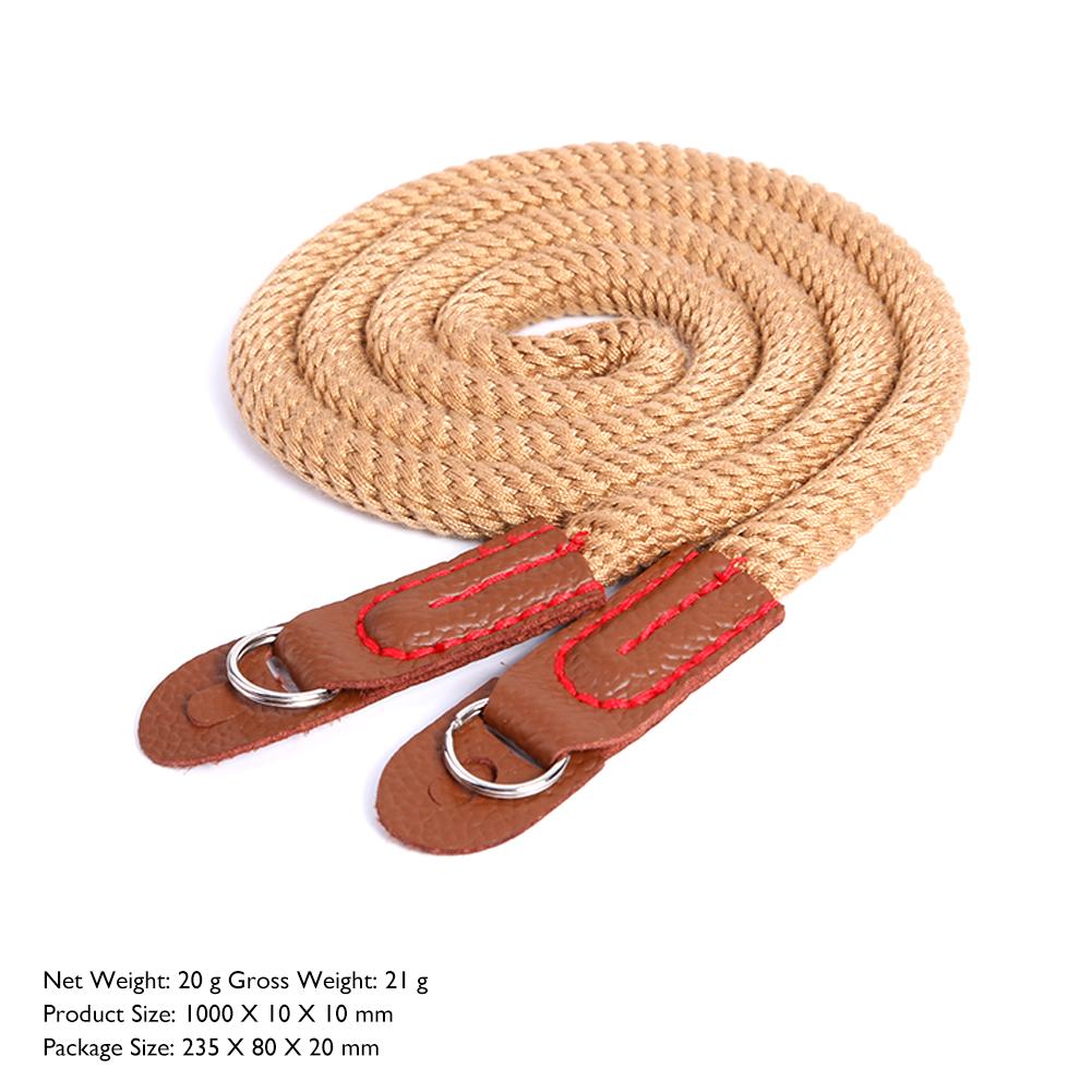 Universal 100cm Camera Neck Belt Breathable Cotton Soft Camera Shoulder Strap Classic Colors and Simple Durable: Camel