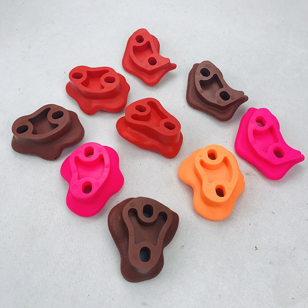 10 Pcs/Set Hand Feet Holds Indoor Outdoor Backyard Toys Children Playground Grip Climbing Rock Set Kids Wall Climbing Stones