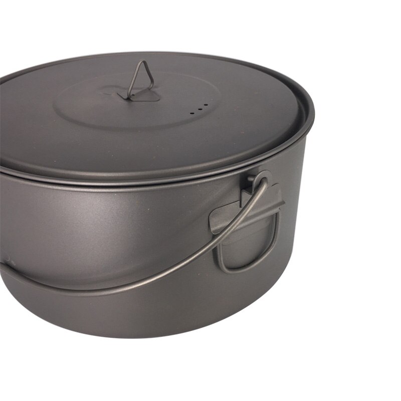 Toaks titanium pot med kautionshåndtag udendørs camping pot letvægtsudstyr 750ml 1100ml 1300ml 1600ml 2000ml