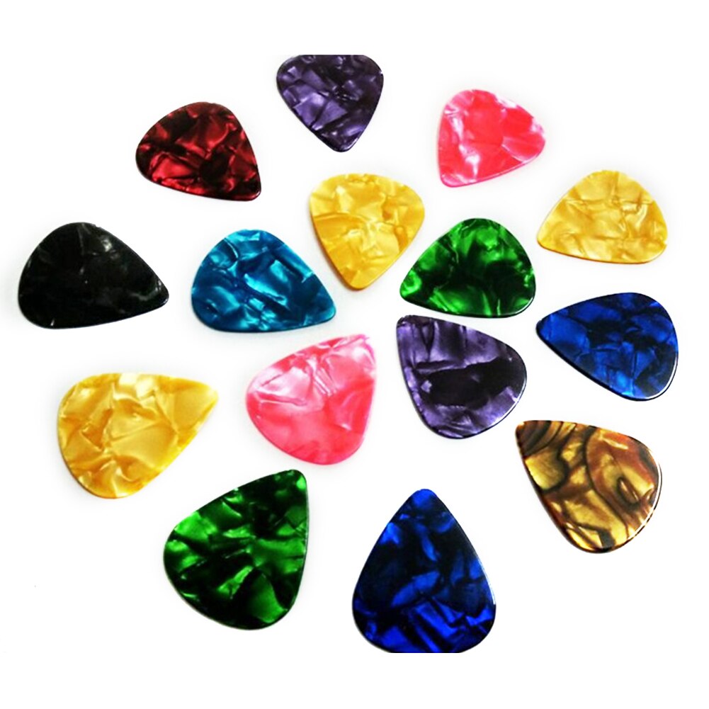 10pcs Guitar Picks Plectrum Celluloid Electric Smooth Guitar Pick Bass Acoustic Guitar Musical Instrument Accessories