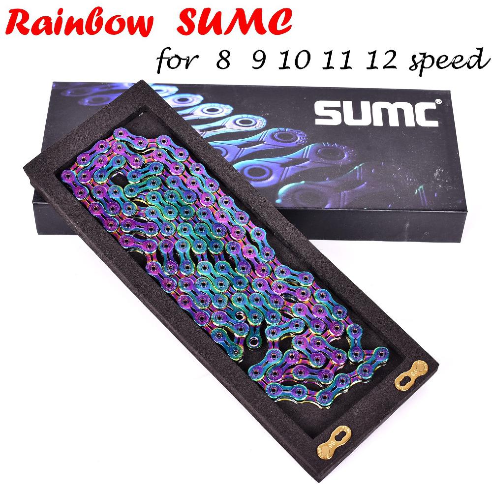SUMC Bike Chain 9 10 11 12 Speed Bicycle Variable Speed Chain MTB Mountain Road Bicycle Chain