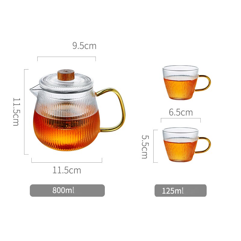 KINTO Glazen Theepot met Filter (620ml) | Mevrouw Cha