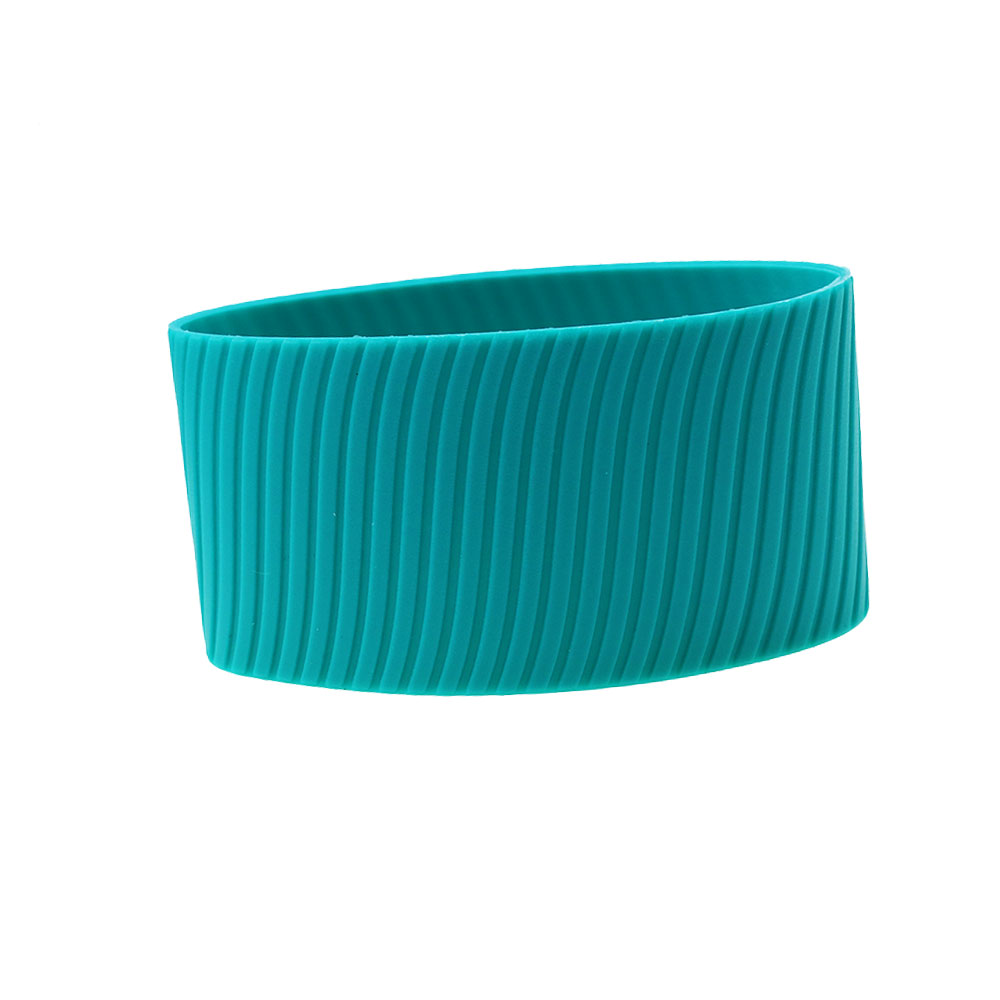 1Pc Siliconen 8Cm Warmte Geïsoleerde Cup Mouw Strepen Anti Slip Wraps Voor Mokken Keramische Glazen Waterfles Thermostabiliteit Geurloos
