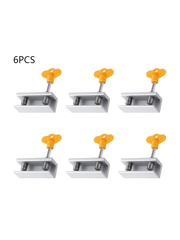 6 Pcs/4 Pcs Aluminium Raam Lock Gesp Deurslot Bescherming Schuifdeur Beveiliging Schuifdeur Scherm Limiter Beveiliging klink