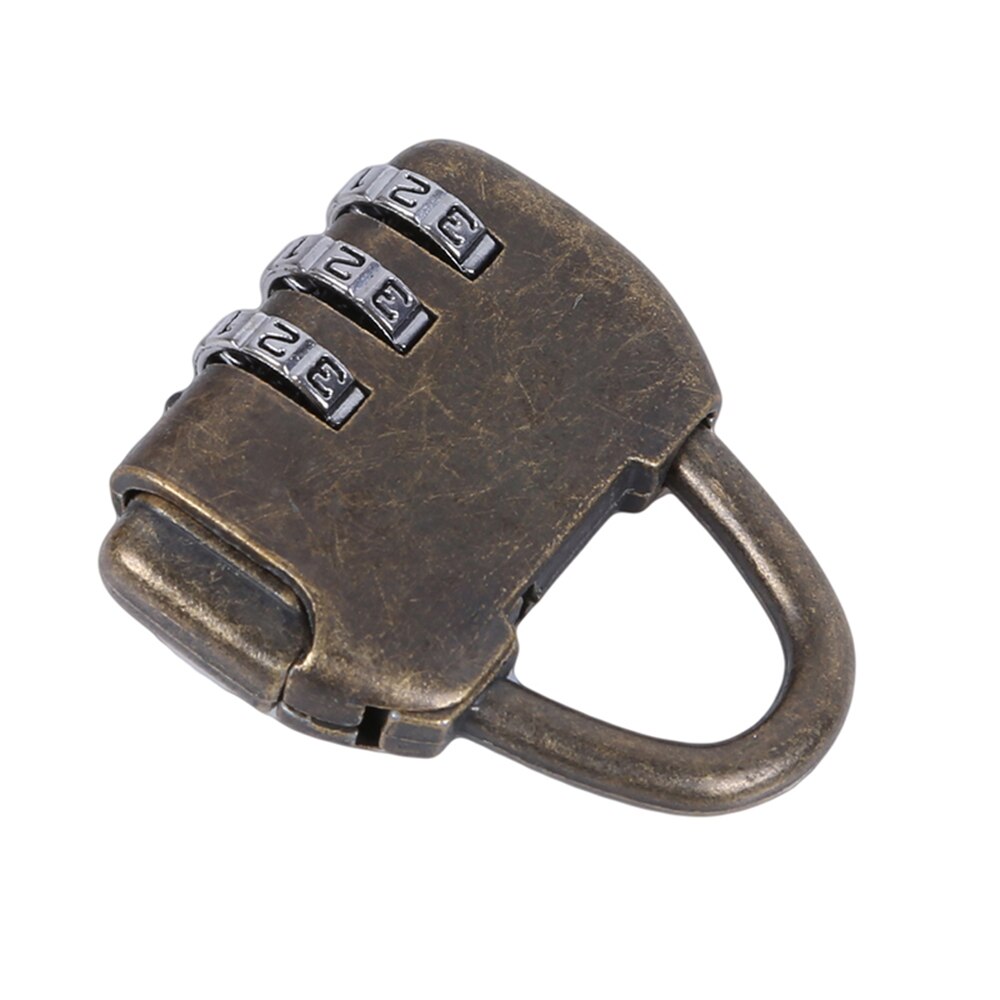 Vintage lille adgangskode låse antik kinesisk gammel stil smykker brystkasse kode zink legering adgangskode lås hængelås