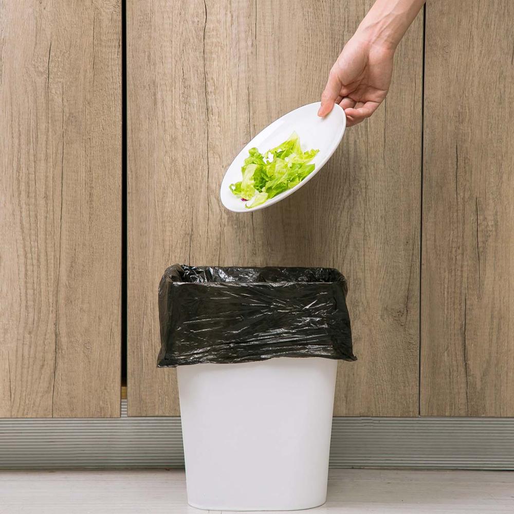 Bolsas de basura grandes de 100 piezas., bolsas de basura desechables para el Medio Ambiente, bolsas de basura de plástico de privacidad 43x63CM