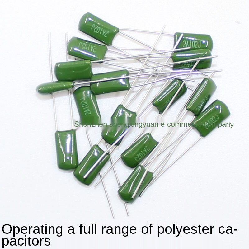 Polyester capacitor 2A102J 100V 1NF 1000PF P=5MM MYLAR CAP 100pcs