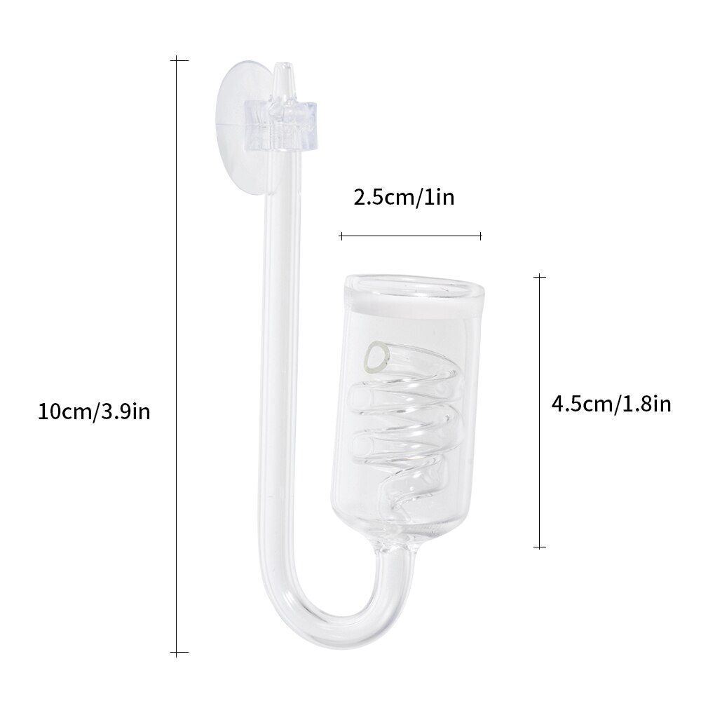 Glas akvarium akvarium keramisk diskkapacitor vatten levande växt akvarium  co2 diffusor tank finfördelare  co2 spridare för 60 ~ 300l