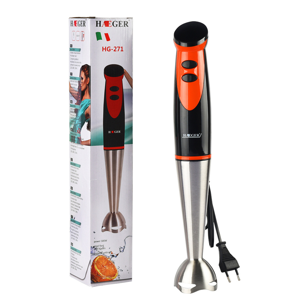 Multifunctional Blender Food Egg Mixer Cake Processor Stick Eggbeater Handheld Electric Juicer blender Kitchen Appliance: Prise de l’UE