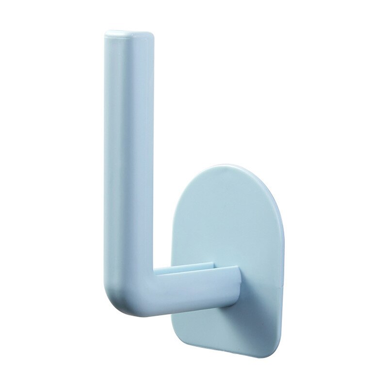 2Pcs Naadloze Stickers Opbergrek Huishouden Rack Wall Mount Organizer Holder Hook Punch-Gratis Keuken Badkamer Woonaccessoires: blue 1pcs