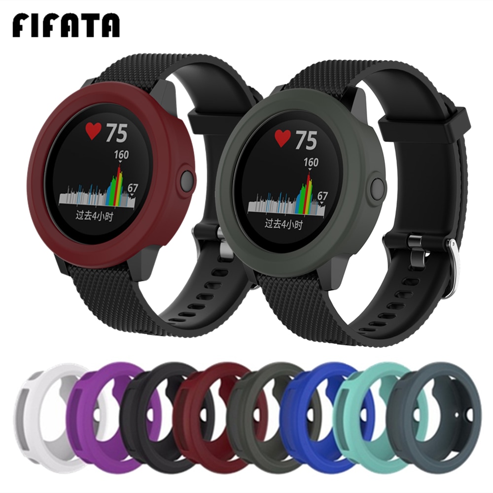 Fifata Siliconen Cover Voor Garmin Vivoactive 3 Samrt Horloge Case Soft Tpu Beschermende Shell Voor Garmin Vivoactive3 Protector Frame