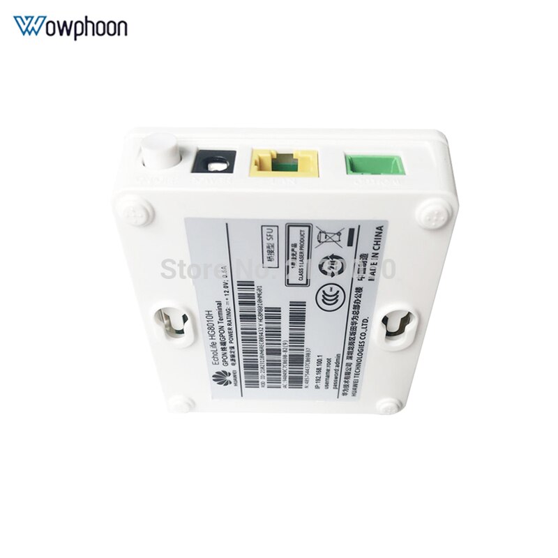 Huawei HG8010H Gpon Optische Aansluiting Onu Ont Met 1 Ge Ethernet Poorten, Sc Apc Interface Engels Firmware