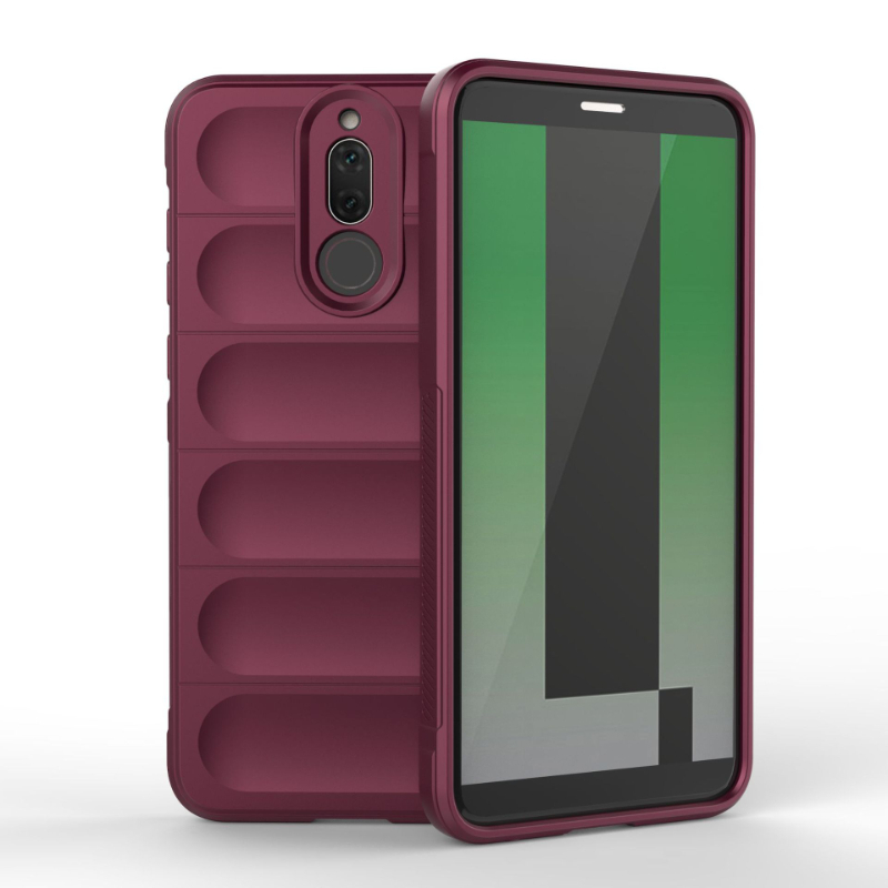 Case For Huawei Mate 10 Lite 20 Lite 4g Back Cover Case Shockproof Armor Phone Cases Liquid Silicone Anti-fall Funda Coque: aluminum / Dark purple