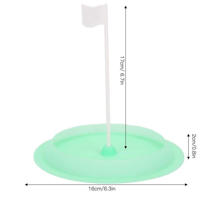 Putter Gat Met Vlag Putter Praktijk Siliconen Disc Gat Putting Cup Indoor Met Plastic Doel Vlag Training Accessoire