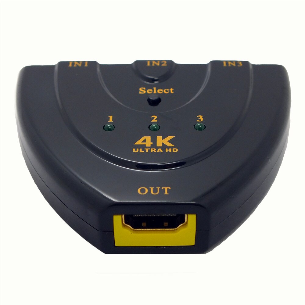 Mini 3 Port HDMI Switch 3x1 HDMI Switcher 3 input 1 output Splitter HDMI Port for HDTV 1080P Video AVCWT-301