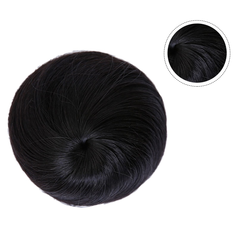 Weilai tytöt ruskea blondi pulla synteettinen chignon hiuslisäkkeisiin roller donitsi korkean lämpötilan kuitu naisille