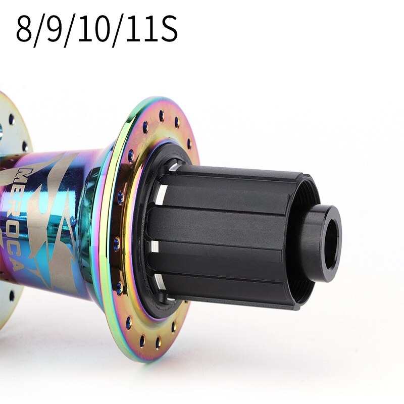 MEROCA km-5.0 Mtb Mountain Bike Hub 32 Holes 5 Bearing 8/9/10/11 Speed Front Rear Qr Or Thru Aluminum Alloy Bicycle Hubs