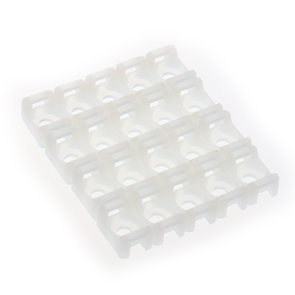 100 stk 4.6mm kabelbinder sadel type montering base wire holder usb opladning data linje kabel opruller universal