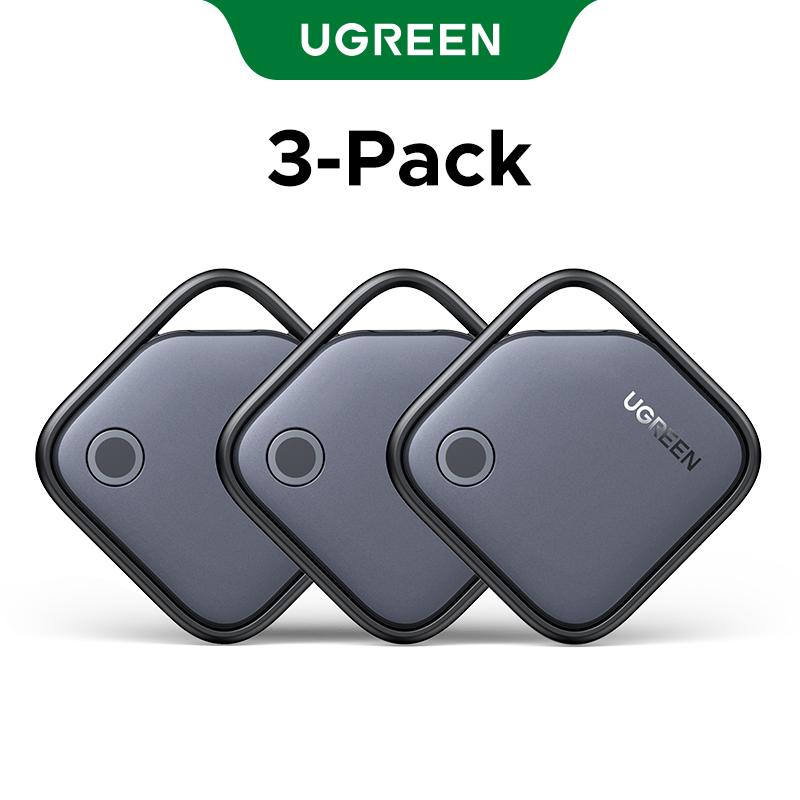UGREEN Rastreador Bluetooth inteligente, buscador de llaves Localizador de artículos SmartTag Buscador de teléfono con batería de hasta 2 años para Apple Find My (solo IOS): Beige