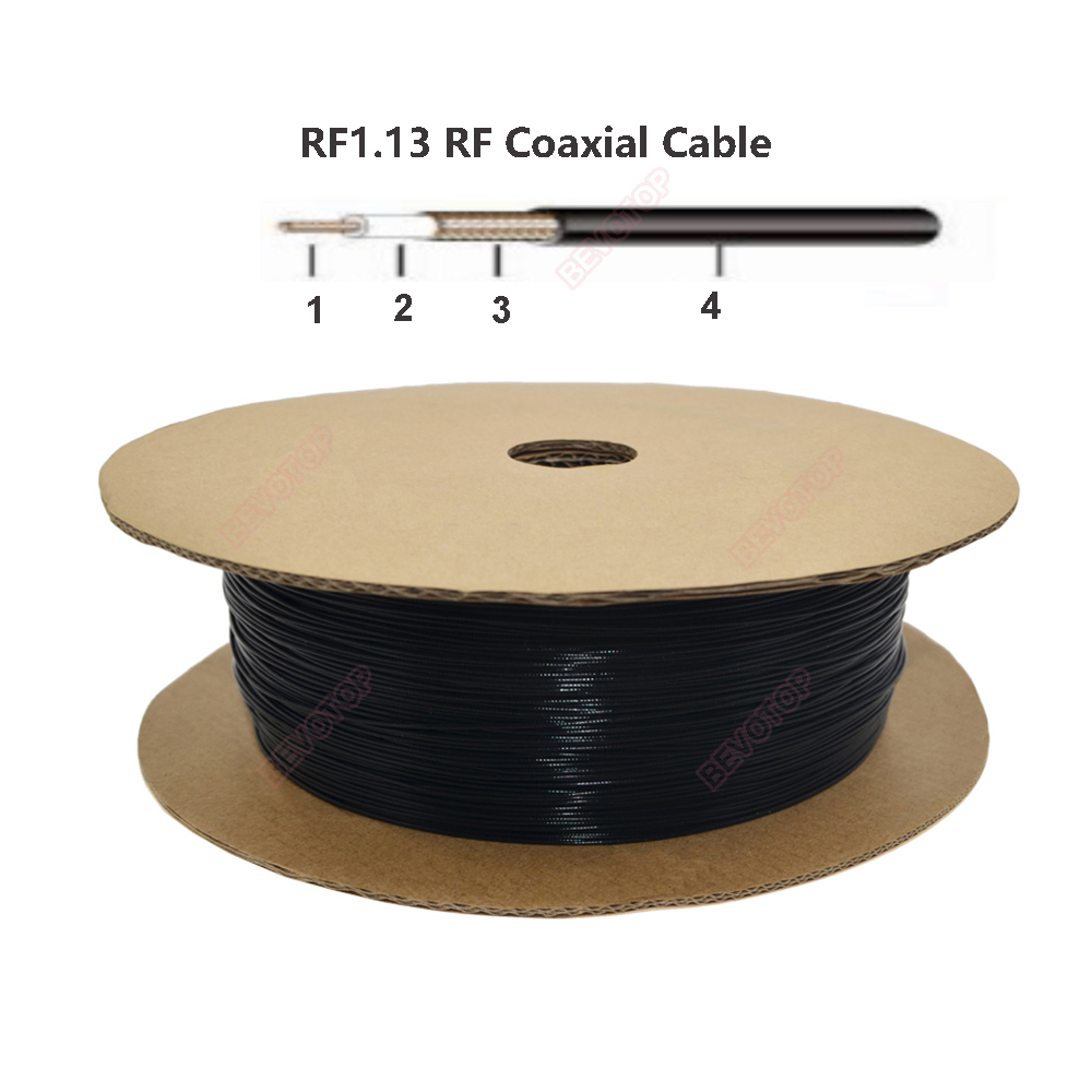 Cavo coassiale RF RF1.13 OD = 1,13 mm Pigtail 50 Ohm Cavo di prolunga coassiale RF Mini filo per connettore Ufl IPX-1 IPX-3 IPX-4 MHF4