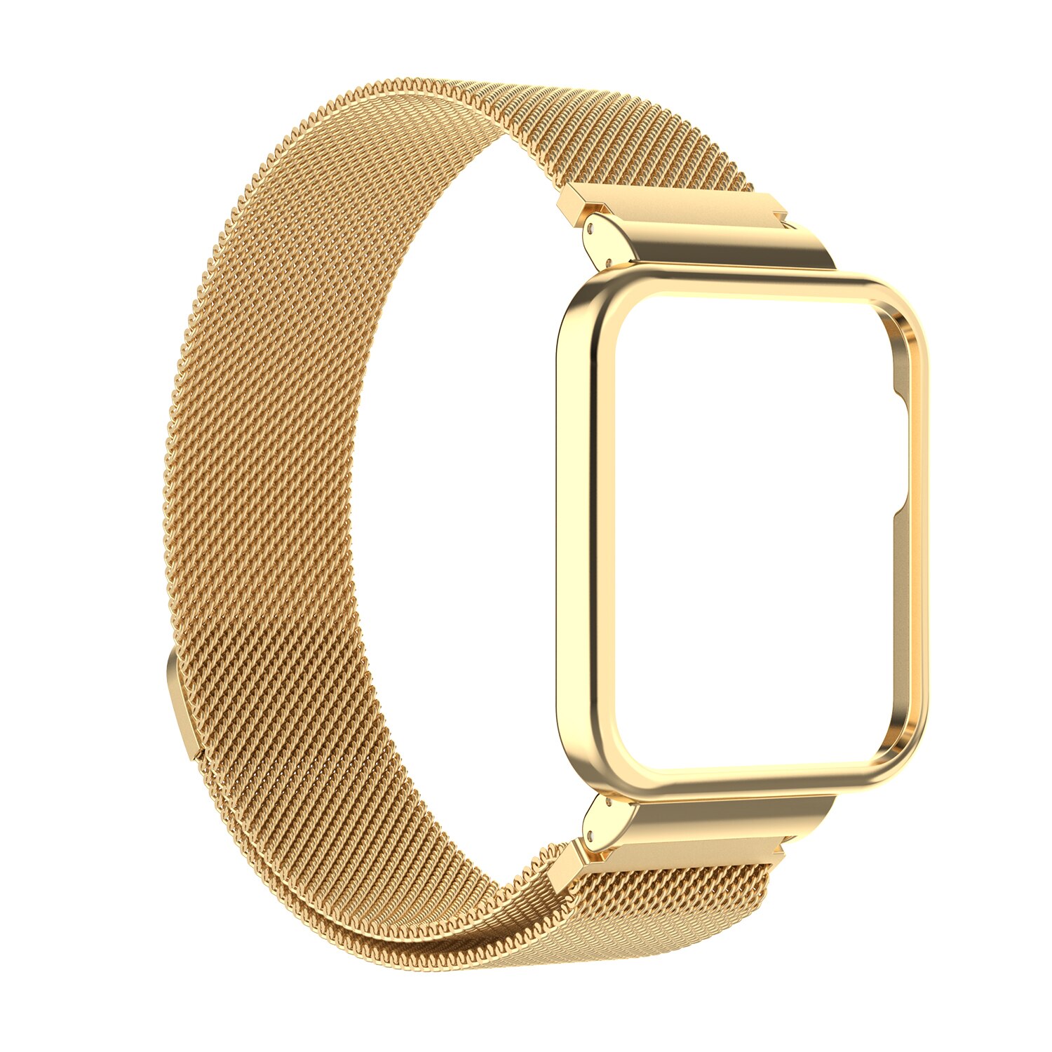 Mi lanese magnetyczny korea Mi zegarek Lite 2 metalowa pętla magnetyczna korea dla czerwonego mi zegarek 2 bransoletka nadgarstek + skrzynki pokrywa: Złota / Redmi watch 2