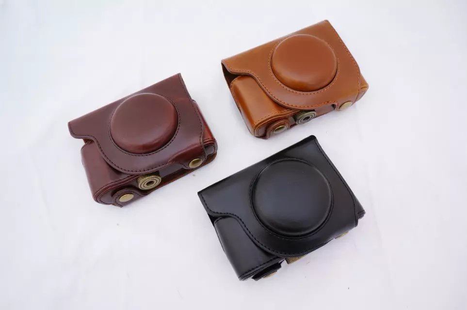 Pu Leather Camera Case Bag Voor Olympus SH1 SH2 SH-1 SH-2 Camera Cover Met Riem Zwart /bruin/Koffie