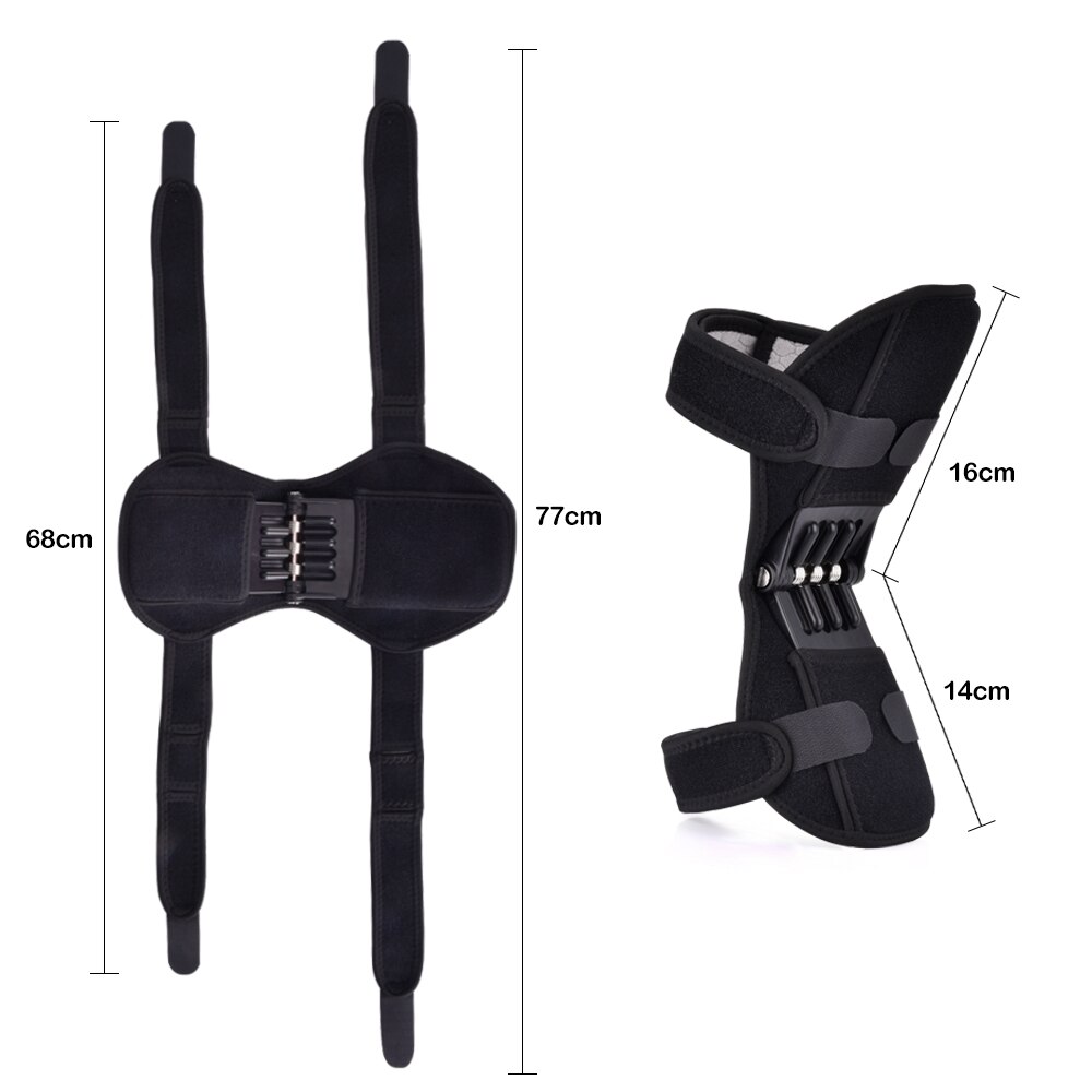 Cycling Knee Brace Support Rebound Power Knee Protector Non-Slip Power Lift Booster Brace Joint Pads Spring Force Tendon Brace