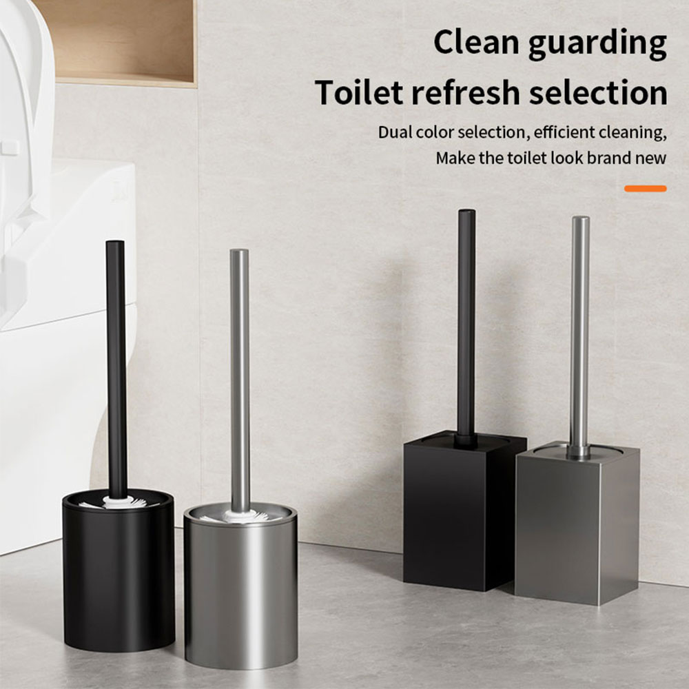 Luxus Wc Pinsel Metall Shell Wand-Wc-bürstenhalter Kein Totwinkel Hause Reinigung Werkzeuge Bad Zubehör