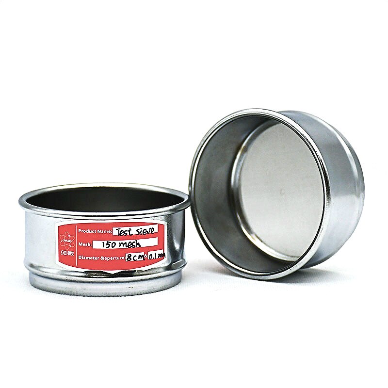 Test Zeef Laboratorium Bemonstering Inspectie Pharmacopeia Standaard Zeef 304 Sus Filter Mesh Verchromen Frame Diam. 8Cm 12 - 200 Mesh