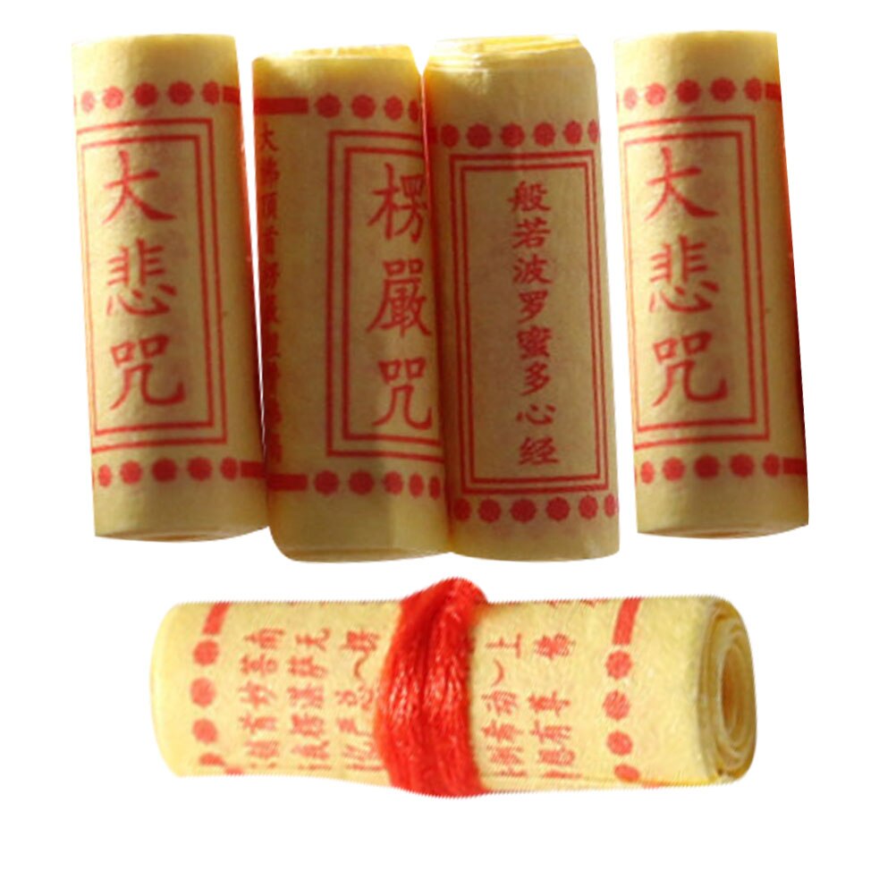 5pcs Models Decorative Scripture Scroll Desktop Model Decor Scripture Scroll Model for Home Photography