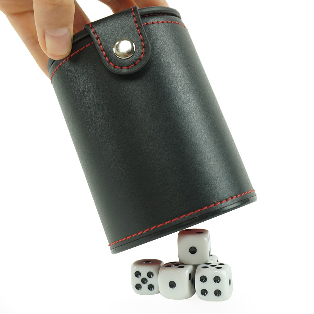 Manufacturer Custom Black Dice Cup With Red Casino Dice Cups in The Lid