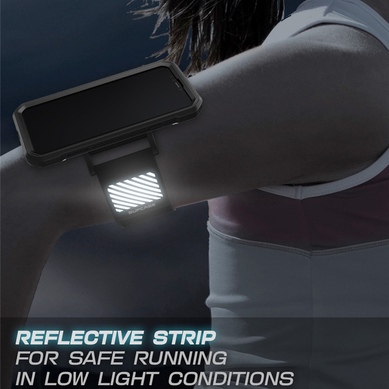 For iphone xs x armbånd supcase lett tilpasset sportsløperarmbånd med innebygd skjermbeskytter for iphone x  xs 5.8 tommer