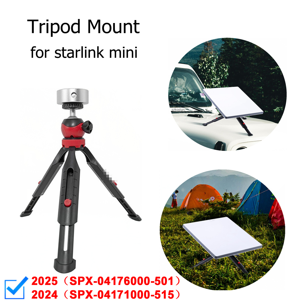 Tripé escalável para starlink mini conjunto de suporte de metal com adaptador tripé portátil ângulo ajustável para starlink mini acessórios
