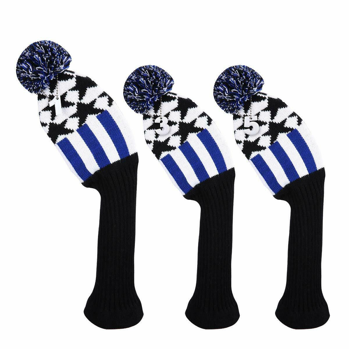 Pom Golf Club Covers Headcovers Set #1 #3 #5 Voor Driver Fairway Hybrid Putter Headcover 1 3 4 5 7 X: Type12 3Pcs