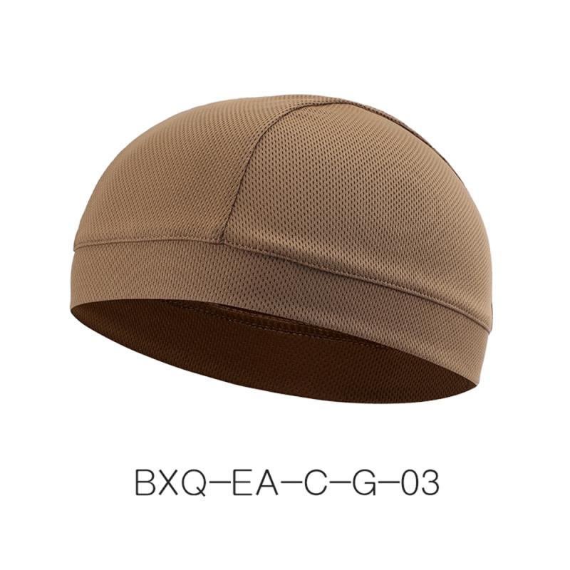 Motorcycle Helmet Inner Cap Cool Quick Dry Breathable Hat Racing Cap Helmet Beanie Cap Riding Helmet Car Accessories: Sand Color