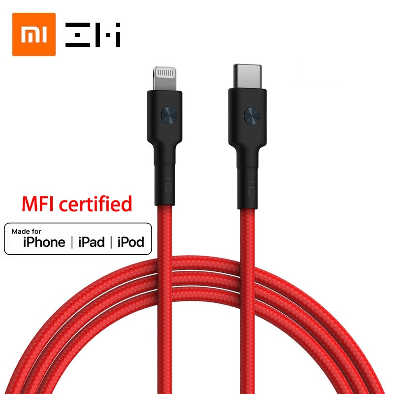 Zmi mfi certificou usb c para relâmpago cabo pd para iphone 11 xs xr 8 7 6 plus ipad carregador de carregamento rápido dados curtos 30cm 1m 2m 3a