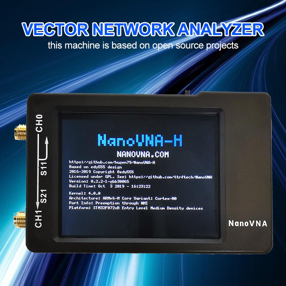 1pcs Digital Antenna Analyzer Digital Shortwave Antenna Meter Tester Nano VNA-H 50KHz-900MHz Vector Network MF HF VHF UHF
